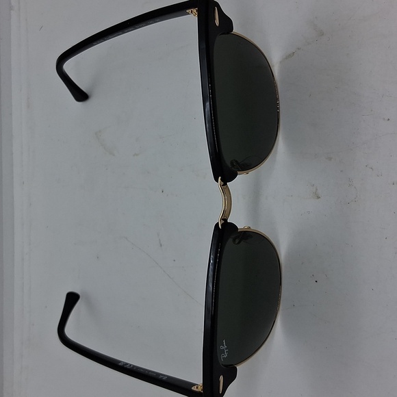NWOT Womens Ray-Ban Clubmaster W0365 Sunglasses Black & Gold - Picture 2 of 5